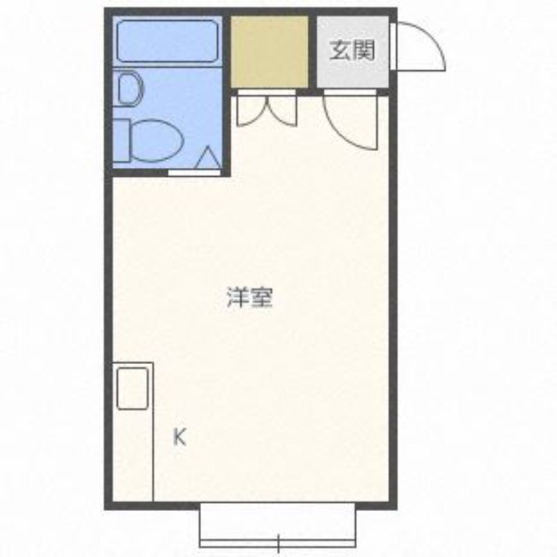 札幌市北区麻生町のアパートの間取り