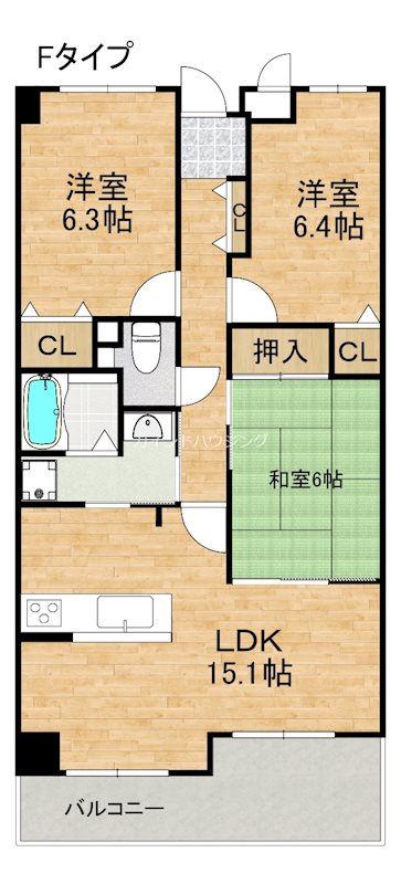 ブリティッシュティンバー泉佐野の間取り