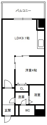 コートロティS15の間取り