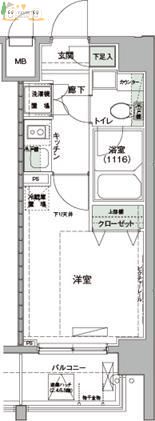 ハーモニーレジデンス羽田WESTの間取り