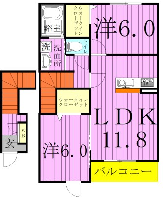 ブロードシティＣ棟の間取り