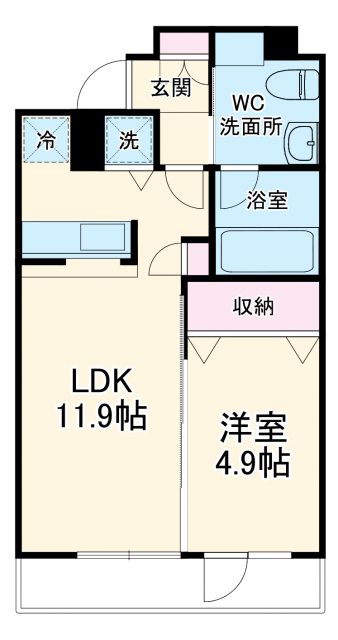 さいたま市大宮区吉敷町のマンションの間取り