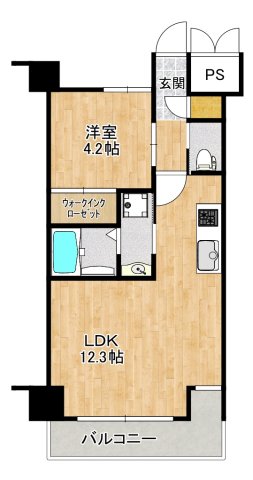 吹田市藤白台のマンションの間取り