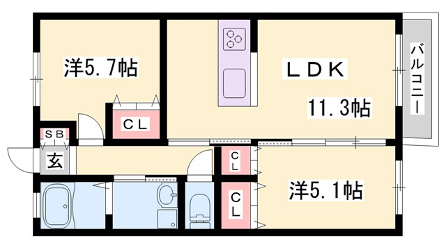 ローザンコートの間取り