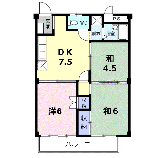 吉田ハイツの間取り