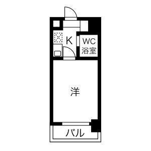 春日井市中央通のマンションの間取り