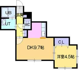 ドライエポック江別５－７の間取り