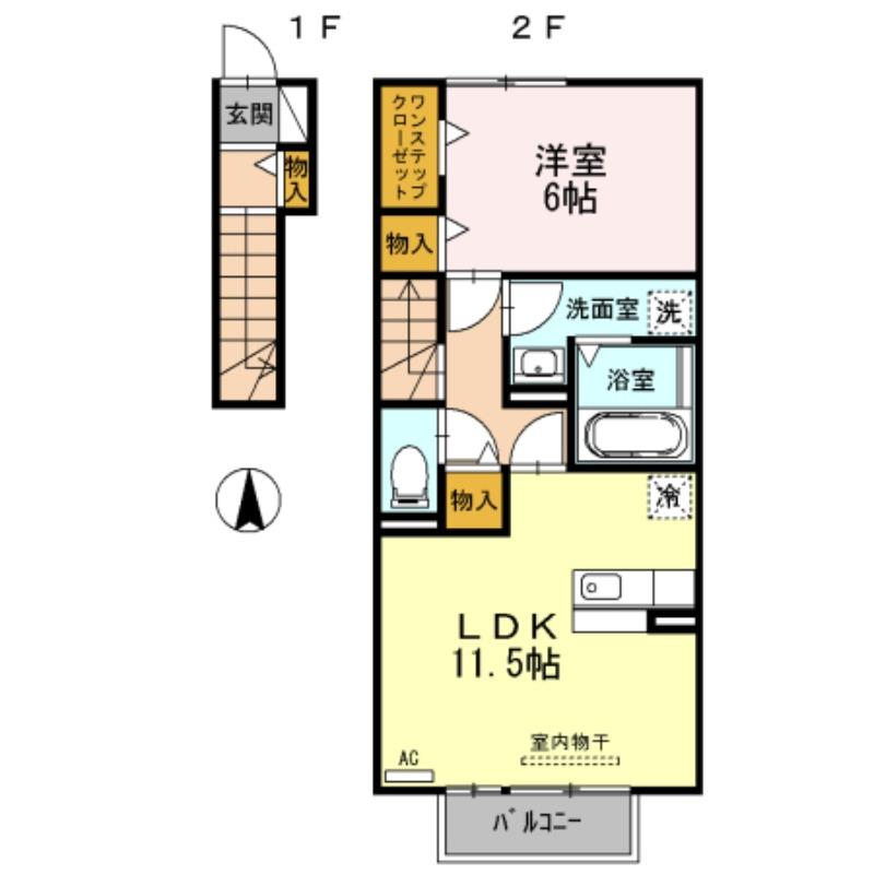 D-room萩原の間取り