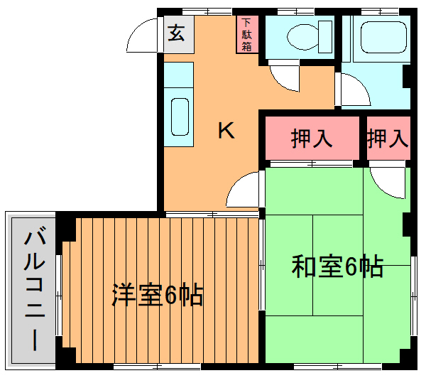 川上ハイツの間取り