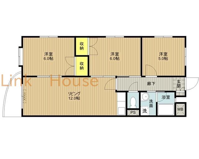 江戸川区船堀のマンションの間取り