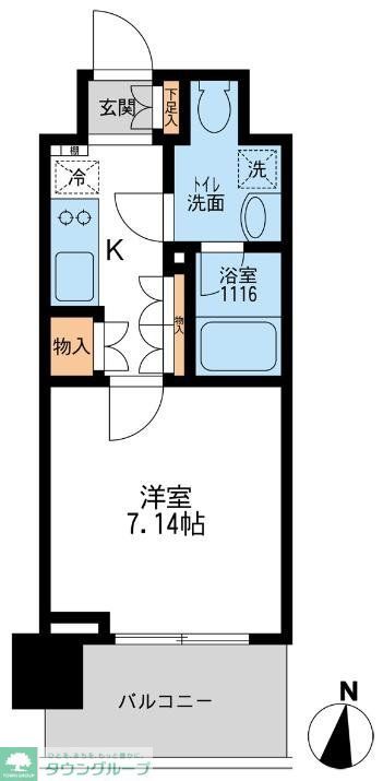 江東区常盤のマンションの間取り