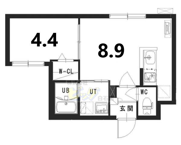 仮称)本郷通3南の間取り