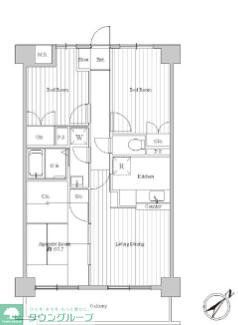 川崎市高津区溝口のマンションの間取り