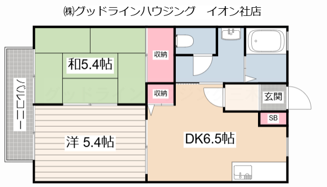 パル　はなみずきの間取り