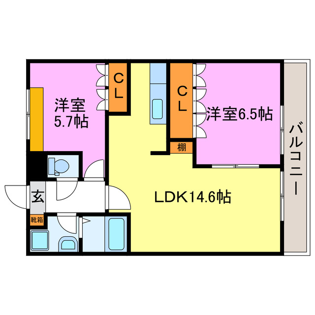 グレイスヴィラ紫香楽の間取り