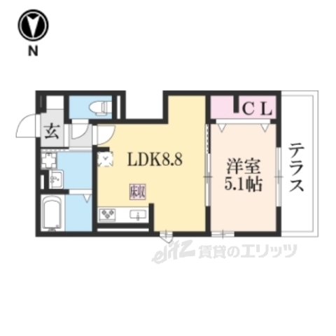 ＬＵＳＯＬＥ嵐山の間取り