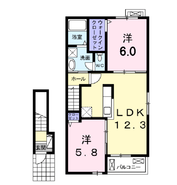 プレジール　Iの間取り