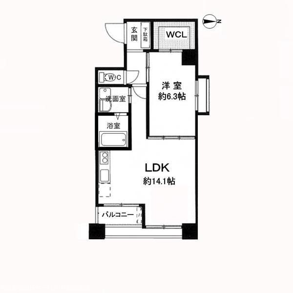 パレ朱雀門の間取り