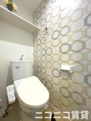 トイレ　モデルルームの写真のため、現状を優先致します。