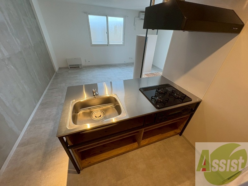 キッチン　システムキッチンなので、すぐお料理に使えます！