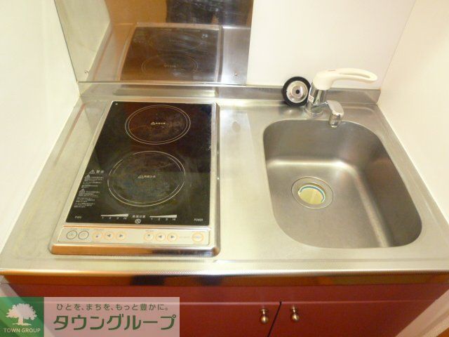 キッチン　2口電気コンロ