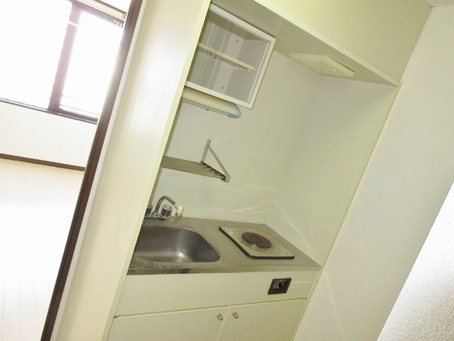キッチン　１口電気コンロ付キッチン