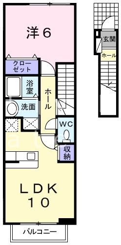 レインボーズヒルの間取り写真