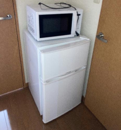 キッチン　２ドア冷蔵庫・レンジ