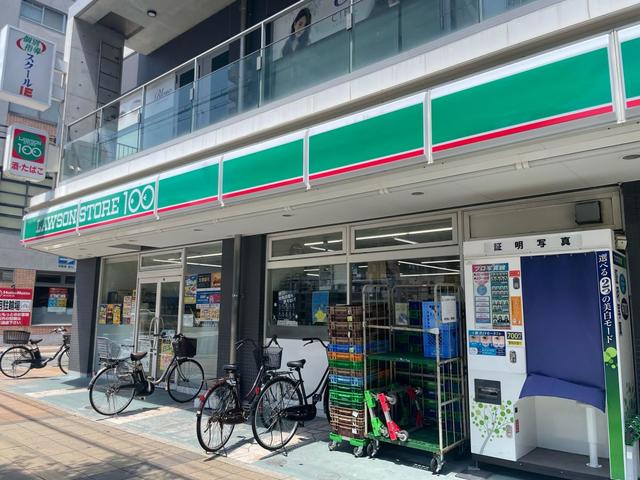 コンビニ　ローソンストア100神鉄長田駅前店（コンビニ）まで350m