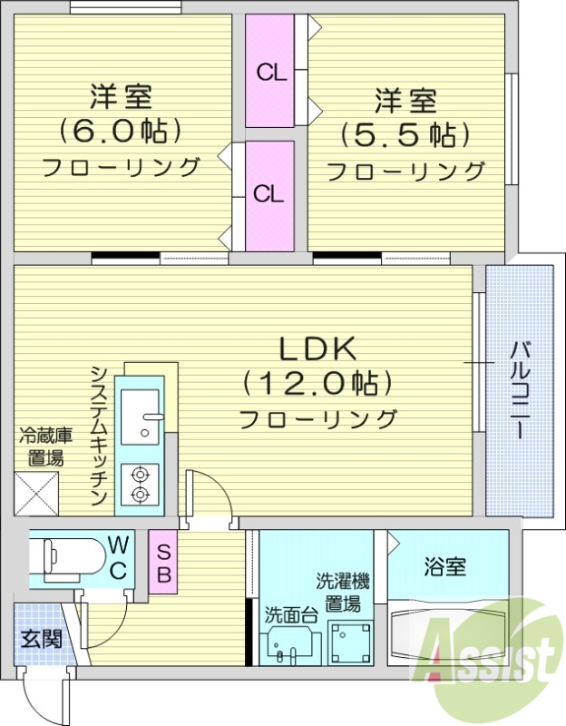 スマイルN15の間取り写真