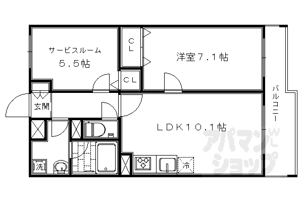 エスポアール西大路の間取り写真