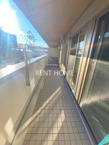 バルコニー　南向きです