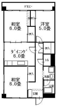 【呉市広徳丸町のマンションの間取り】