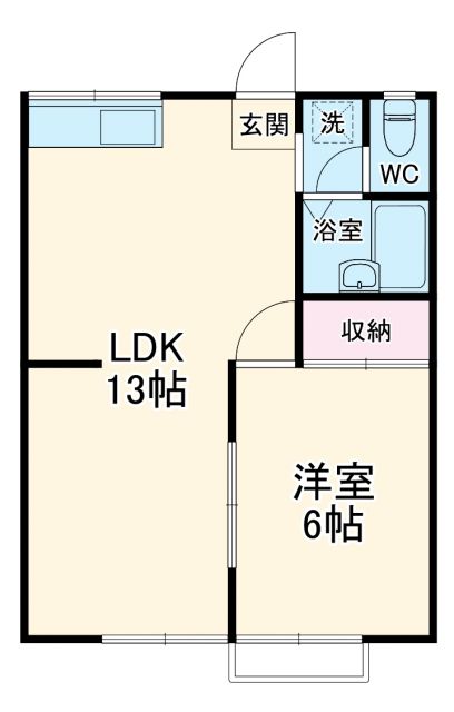 松戸市岩瀬のアパートの間取り