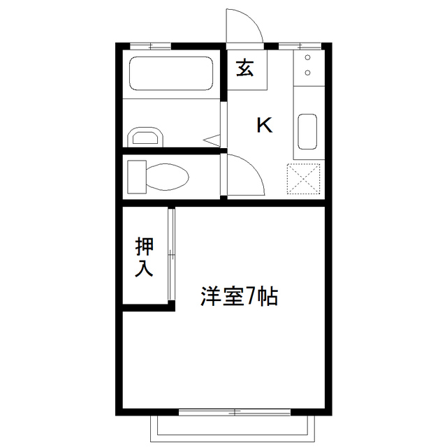 コーポデミツの間取り