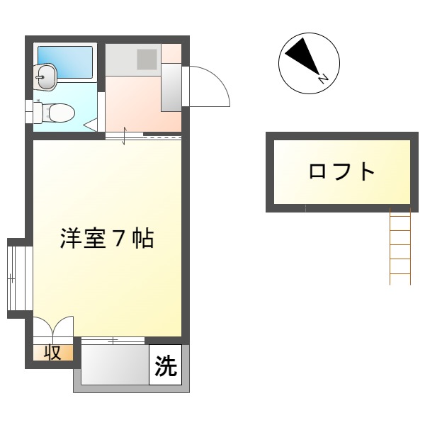 都窪郡早島町早島のアパートの間取り