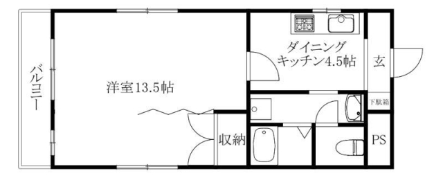 松山市萱町のマンションの間取り