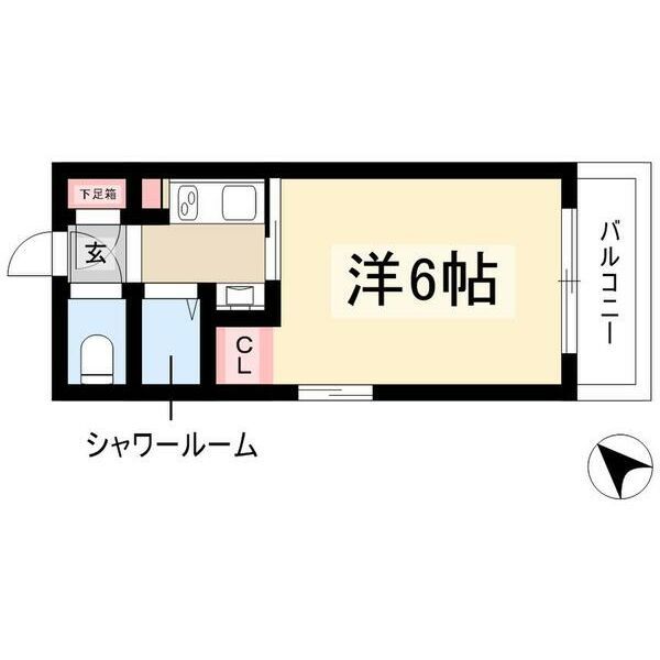 名古屋市千種区千種のマンションの間取り