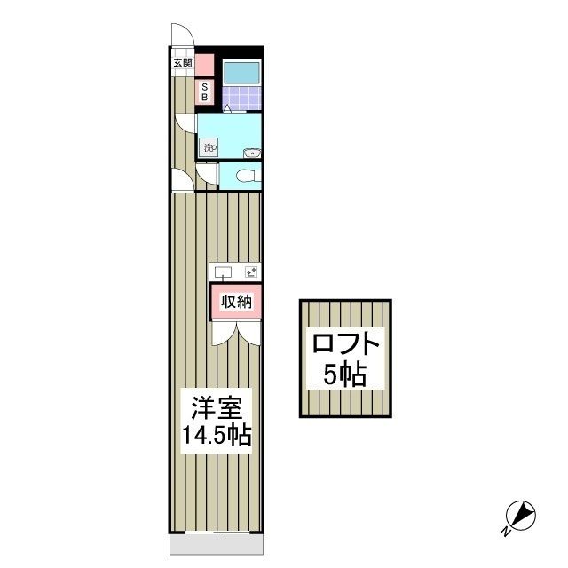 神奈川県横須賀市上町３（アパート）の賃貸物件の間取り