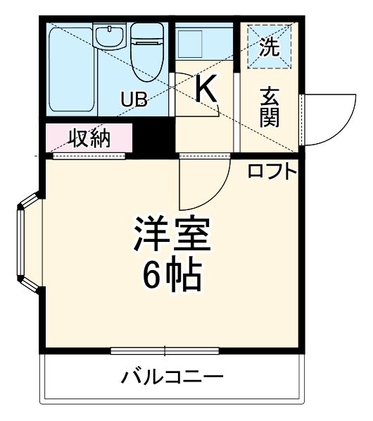 ローズアパートB9番館_間取り_0