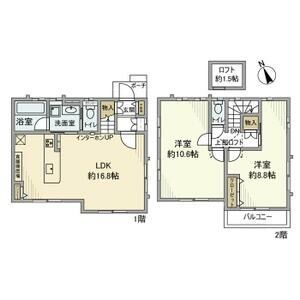 東京都府中市新町２（一戸建）の賃貸物件の間取り