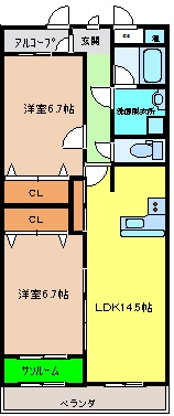 さくらいマンション立野の間取り