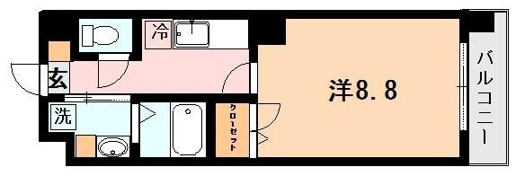 鹿児島市鴨池のマンションの間取り