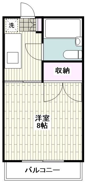 藤沢市弥勒寺のアパートの間取り