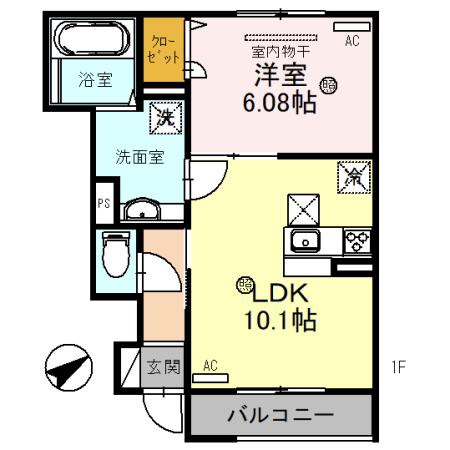 秀豊４号館（守山市新築アパート）の間取り