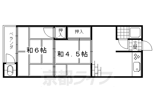 チトセ荘の間取り