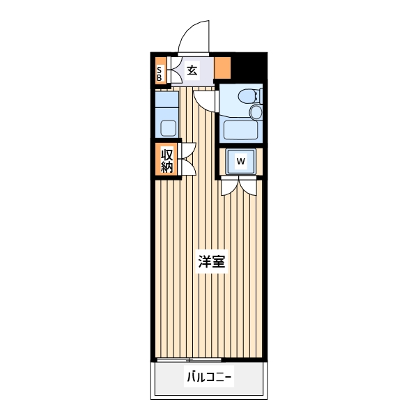 府中市府中町のマンションの間取り