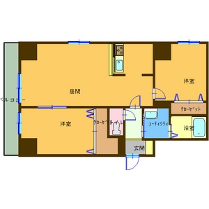 サンコート北7条 壱番館の間取り