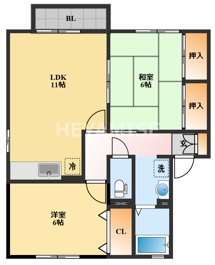 アルジャンHARA C棟の間取り