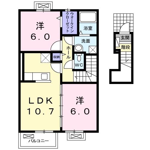 モン　アンテリユール小式原Ｇの間取り